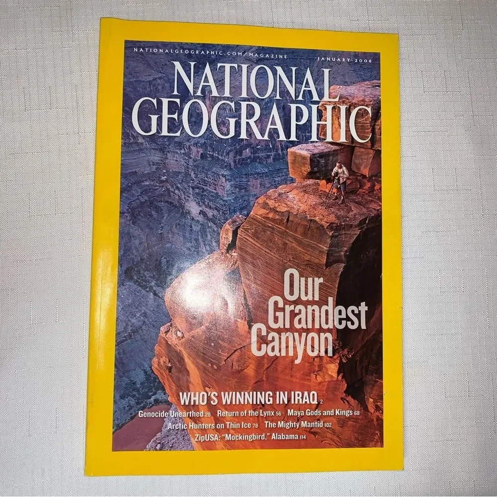 NATIONAL GEOGRAPHIC 2006 Set 4 Magazines Quake Love Grand Canyon DNA Educational